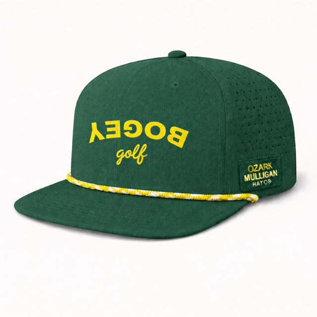 Ozark Mulligan “Bogey Golf” Hat – Green & Yellow