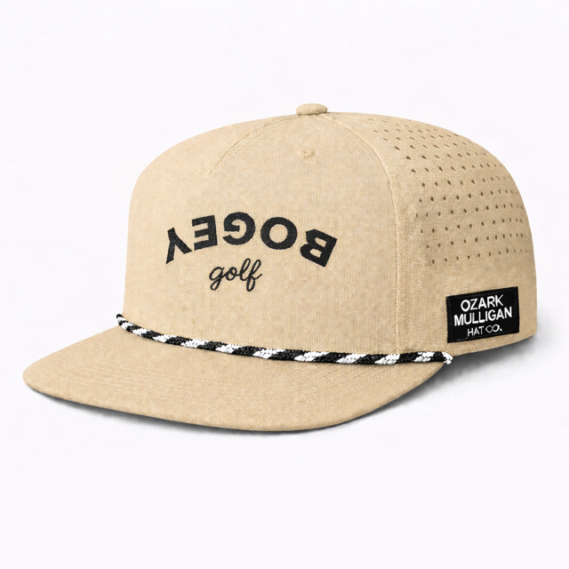 Ozark Mulligan “Bogey Golf” Hat – Sand & Black