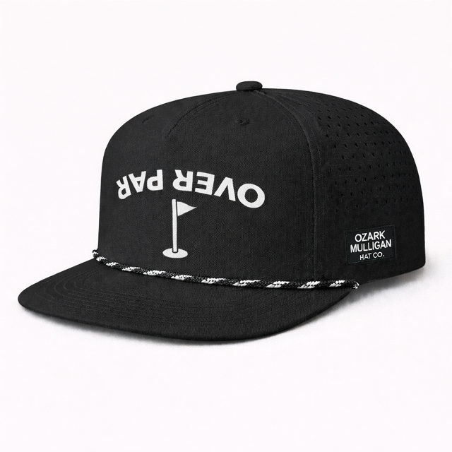 Ozark Mulligan – Over Par Hat – Black & White