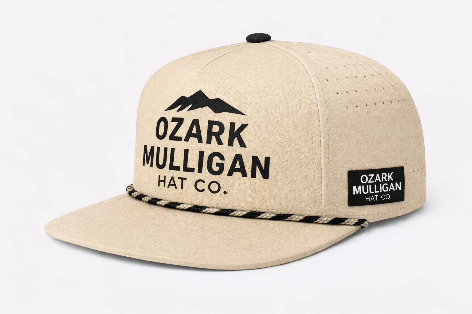 Ozark Mulligan Classic Rope Hat – Sand & Black