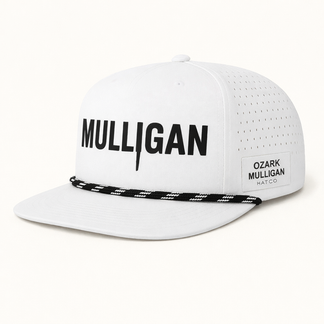 Ozark Mulligan – Mulligan Hat – White & Black