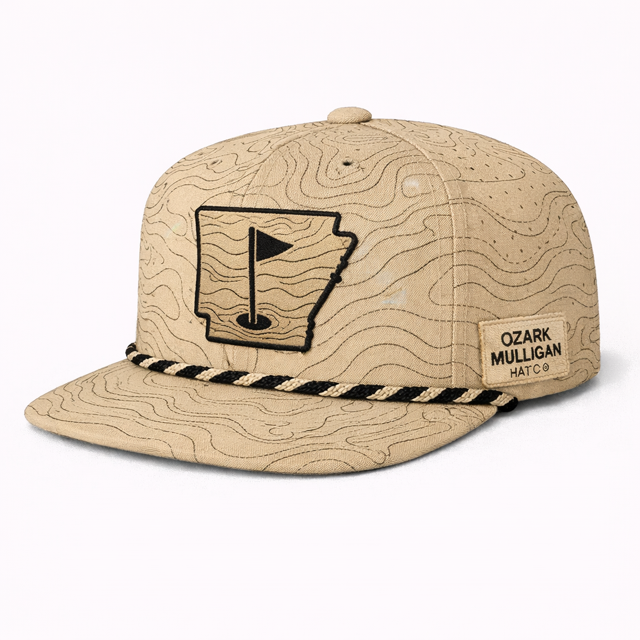 Ozark Mulligan AR Golf Hat – Sand Topo