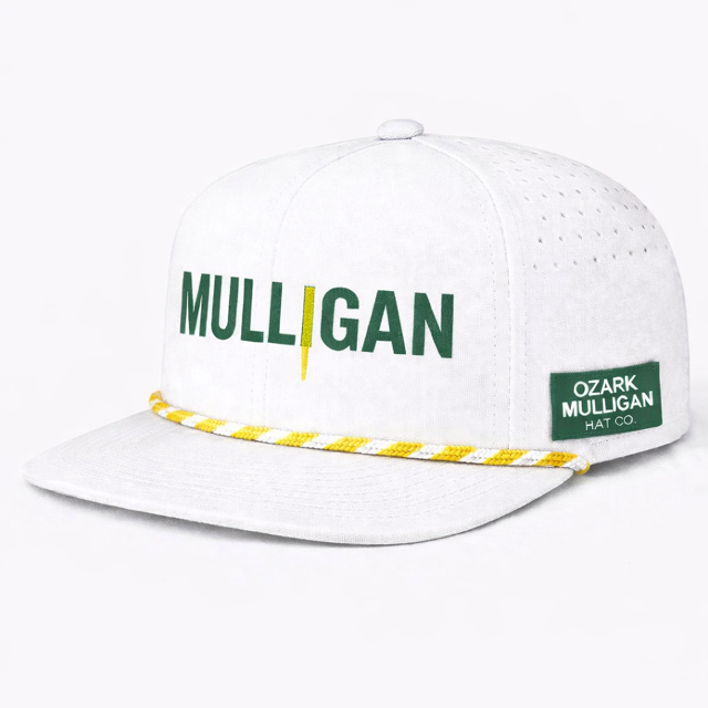 Ozark Mulligan – Mulligan Hat – White, Green & Yellow