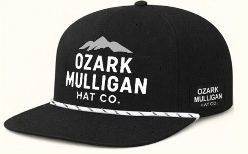 Ozark Mulligan Classic Rope Hat – Black & White