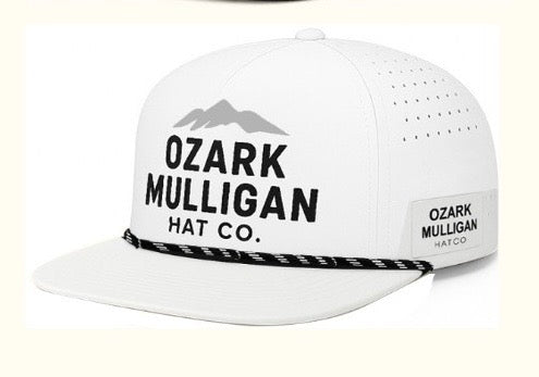 Ozark Mulligan Classic Rope Hat – White & Black