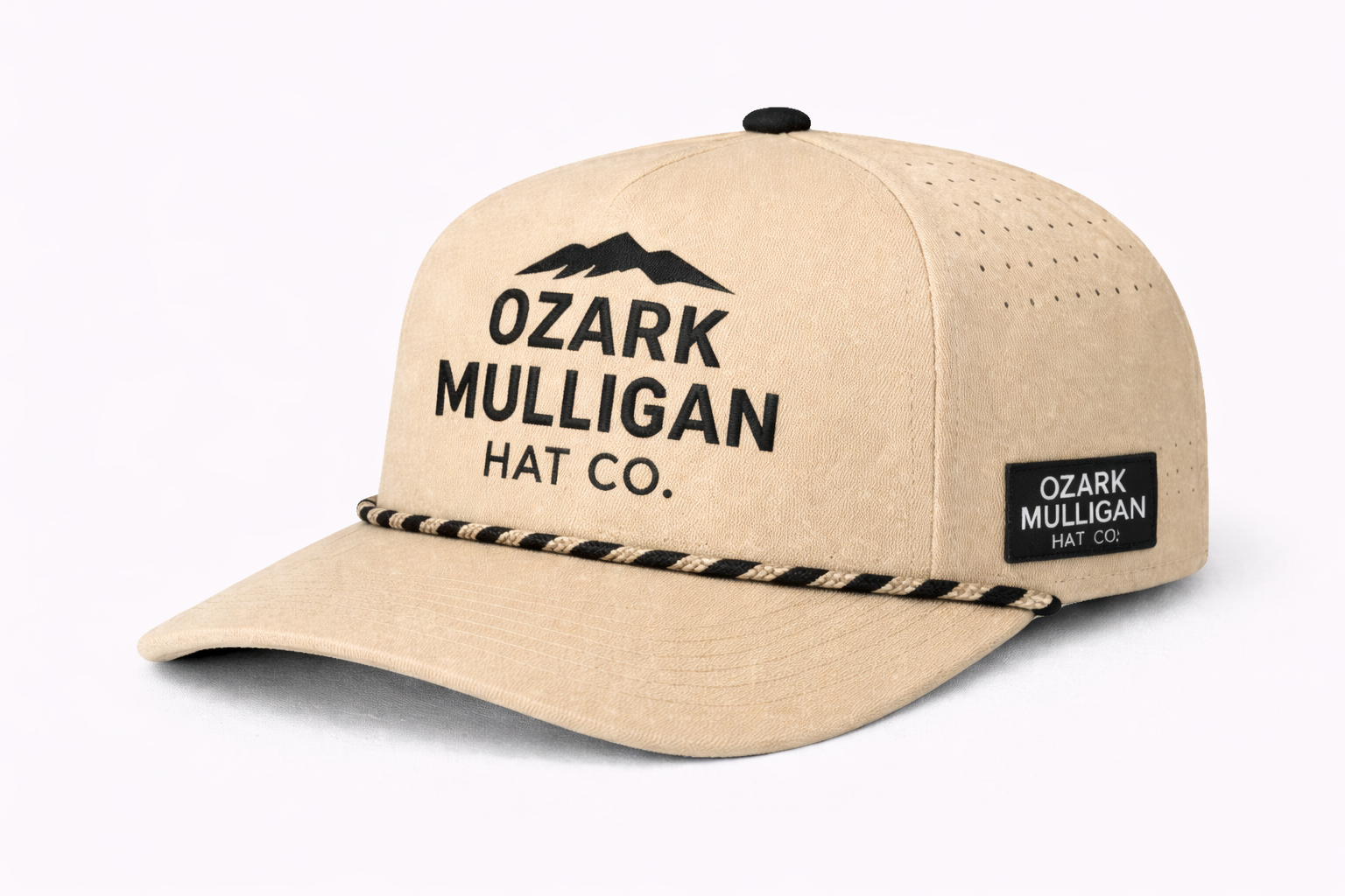 Ozark Mulligan Classic Rope Hat – Sand & Black