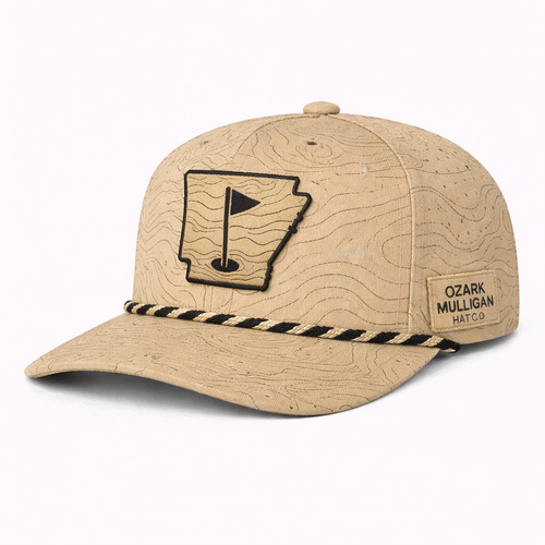 Ozark Mulligan AR Golf Hat – Sand Topo