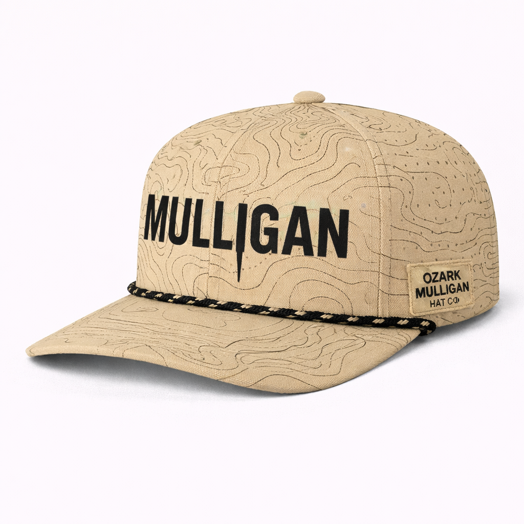 Ozark Mulligan – Mulligan Topo Hat – Sand & Black